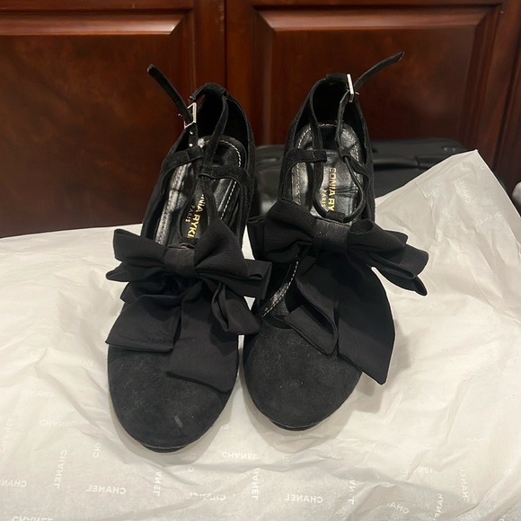 Sonia Rykiel Paris Bow Heels - Picture 1 of 5
